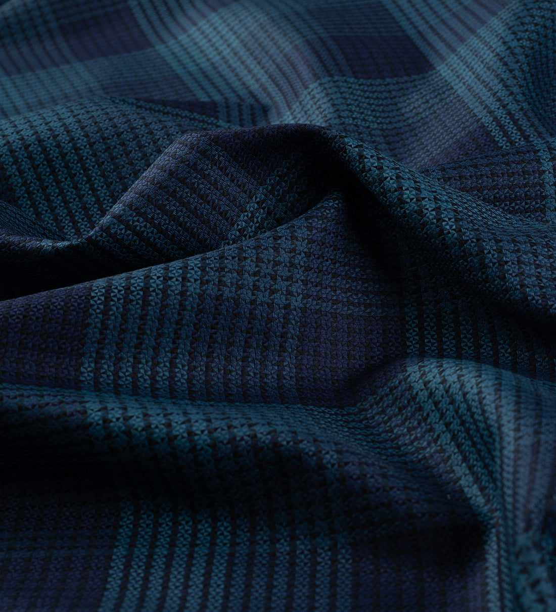 Monaco Blue by Tessitura Monti (Unstitched Shirting Fabric)