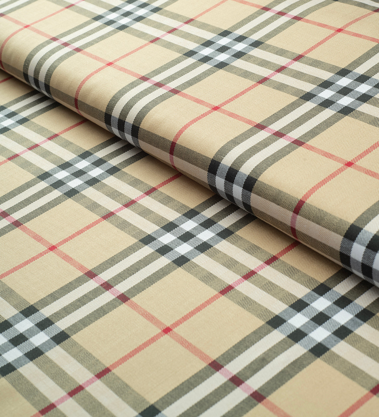 Heritage Sand Tartan by Giza House By Soktas (Unstitched Shirting Fabric)