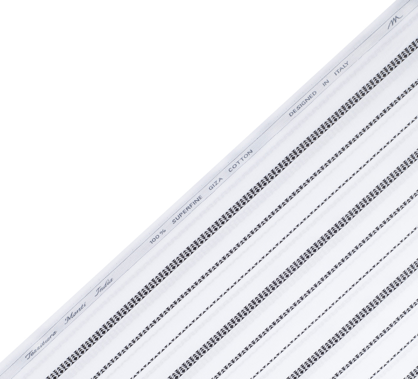 White & Black by Tessitura Monti (Unstitched Shirting Fabric)