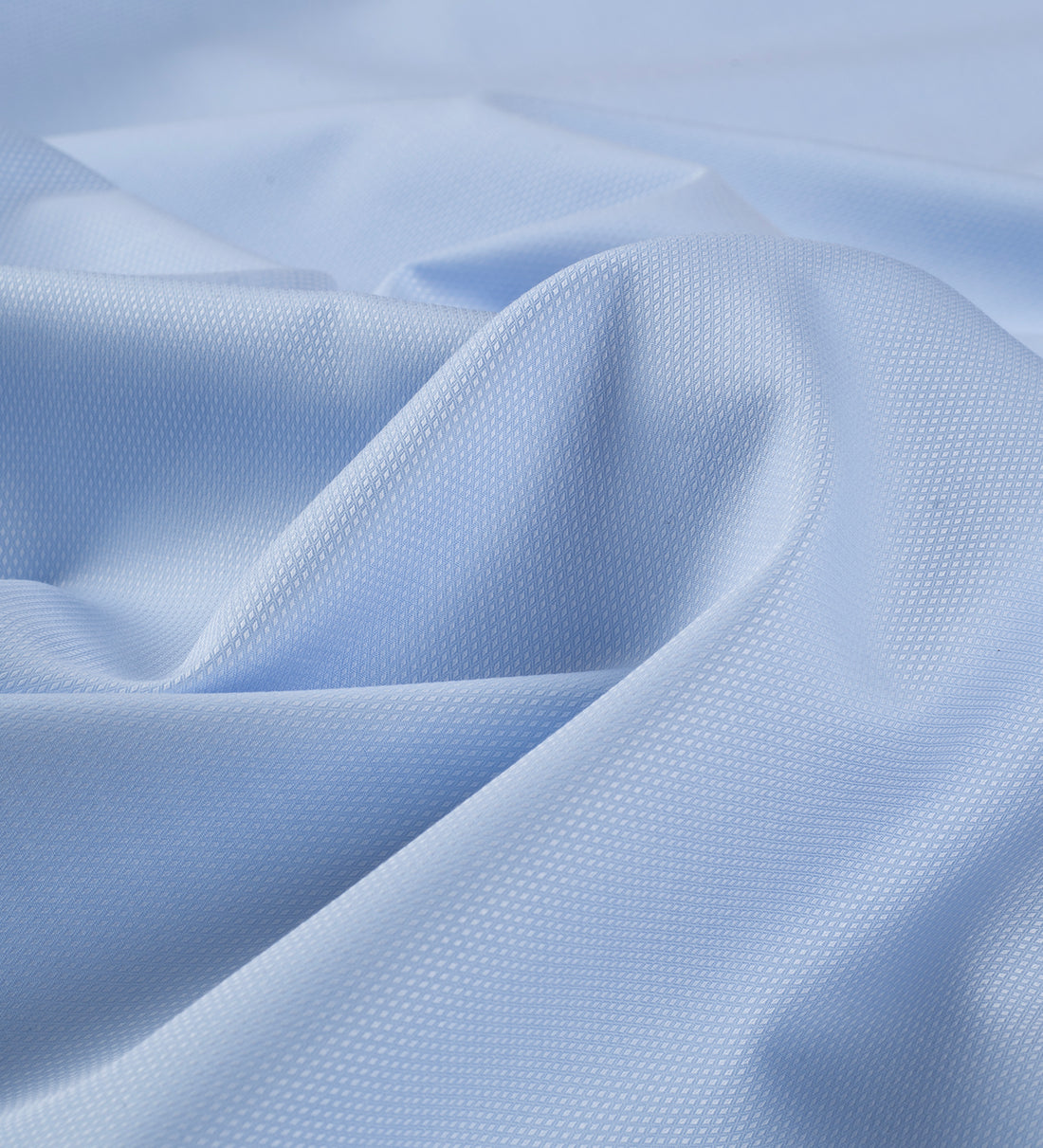 Blue Dobby by Tessitura Monti (Unstitched Shirting Fabric)