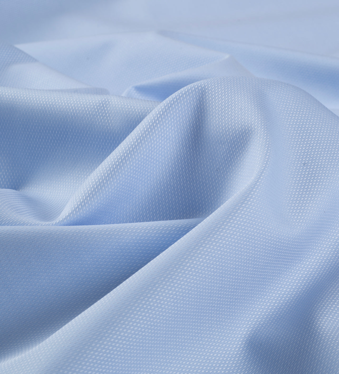 Blue Dobby by Tessitura Monti (Unstitched Shirting Fabric)