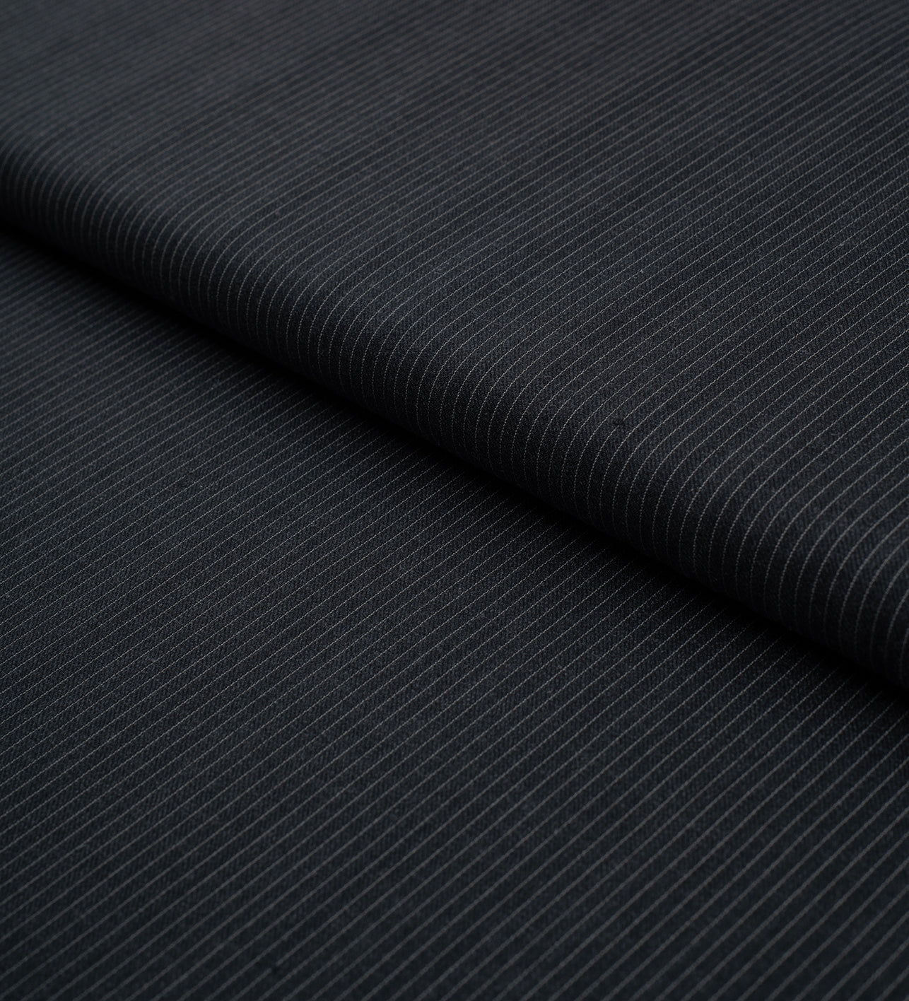 Midnight Pinstripe by Roger La Viale (Unstitched Suiting Fabric)