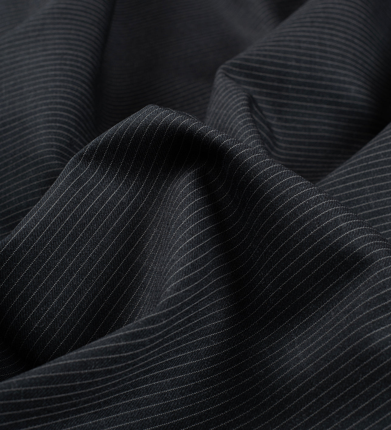Midnight Pinstripe by Roger La Viale (Unstitched Suiting Fabric)