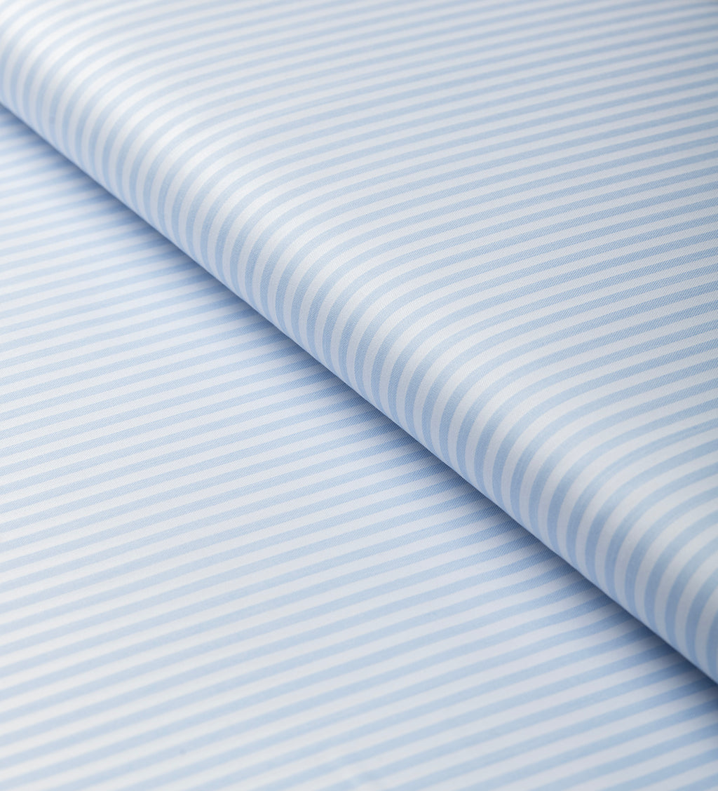 Bluebell Stripe by Luthai (Unstitched Shirting Fabric)