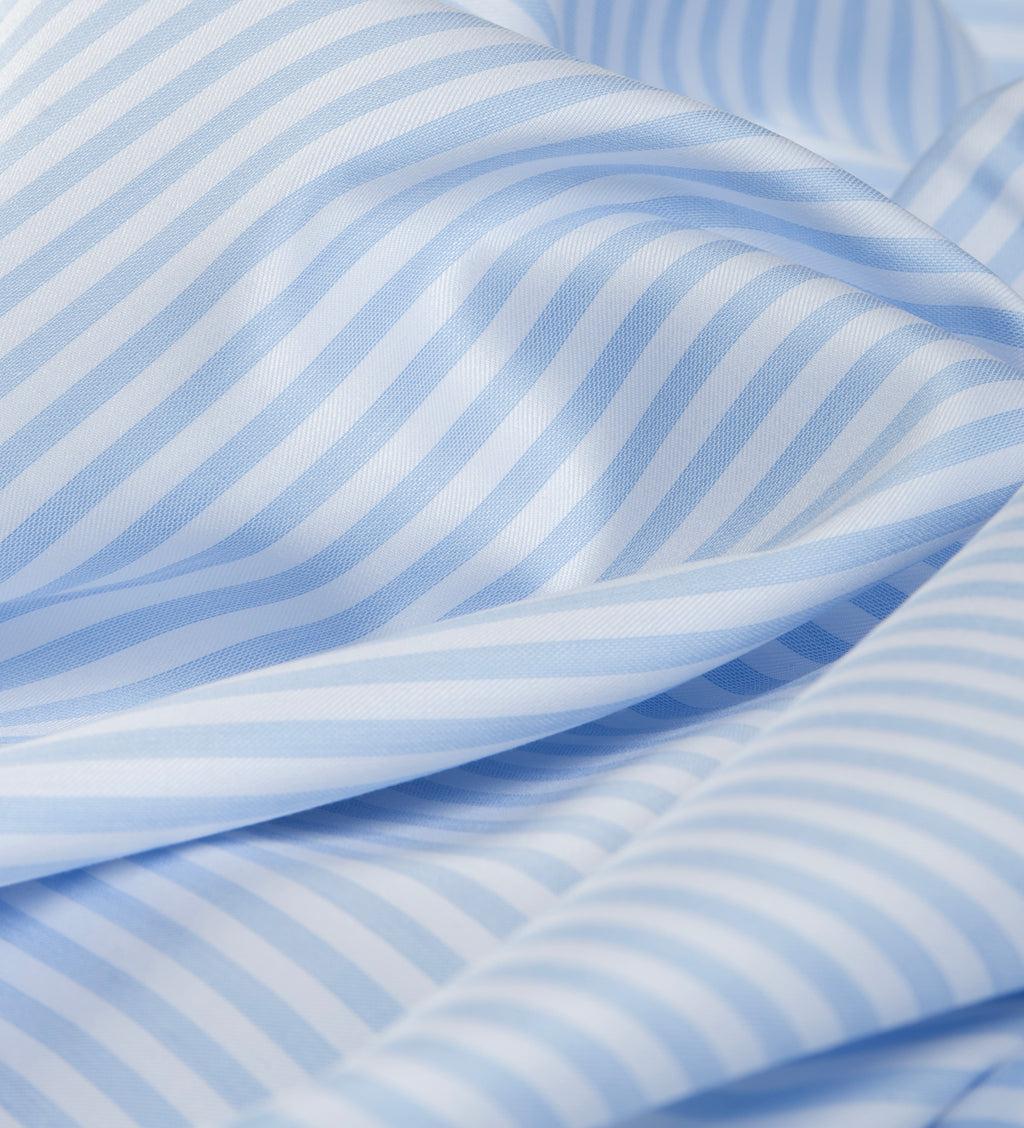 Bluebell Stripe by Luthai (Unstitched Shirting Fabric)