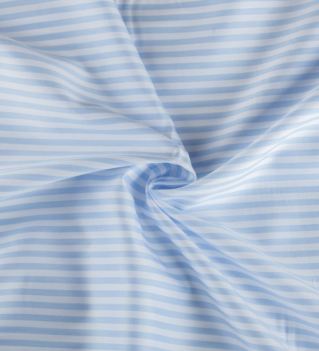 Bluebell Stripe by Luthai (Unstitched Shirting Fabric)