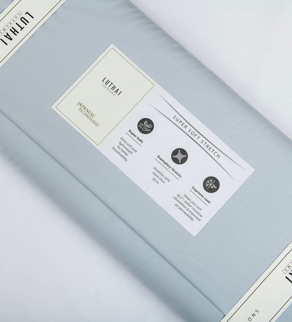 Frost Cloud by Luthai (Unstitched Shirting Fabric)