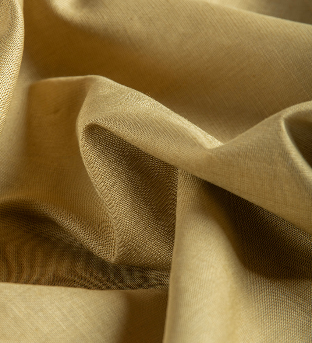Sandy Ochre by Linen Club (Unstitched Shirting and Kurta Fabric)