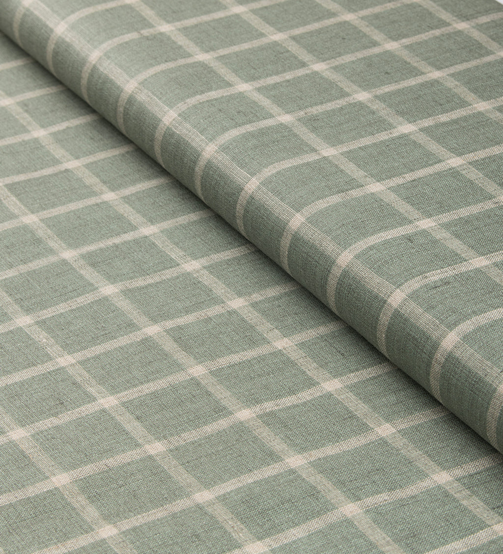 Herbal Grid by Linen Club (Unstitched Shirting and Kurta Fabric)