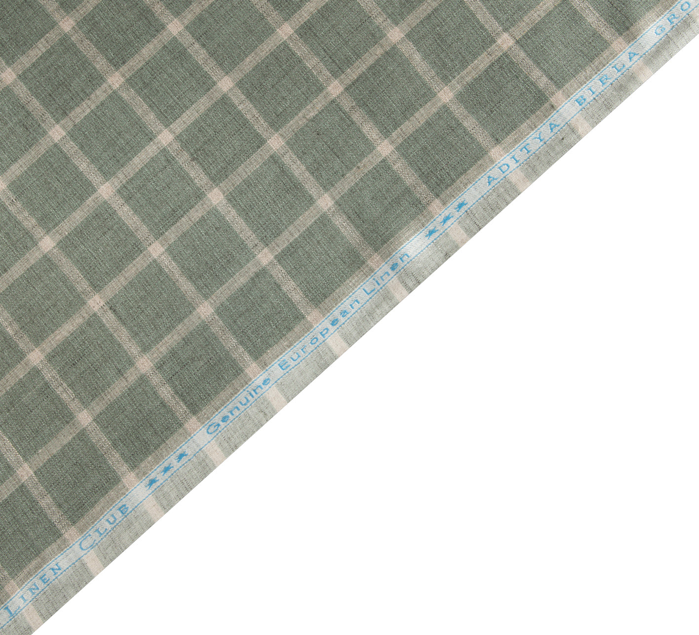 Herbal Grid by Linen Club (Unstitched Shirting and Kurta Fabric)