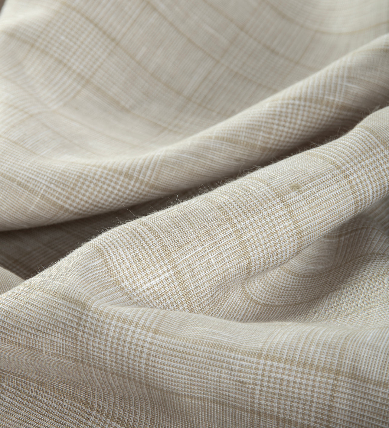 Creamstone Check By Roger La Viale (Unstitched Shirting and Kurta Fabric)