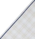 Ivory Tartan by Vercelli Italy (Unstitched Shirting Fabric)