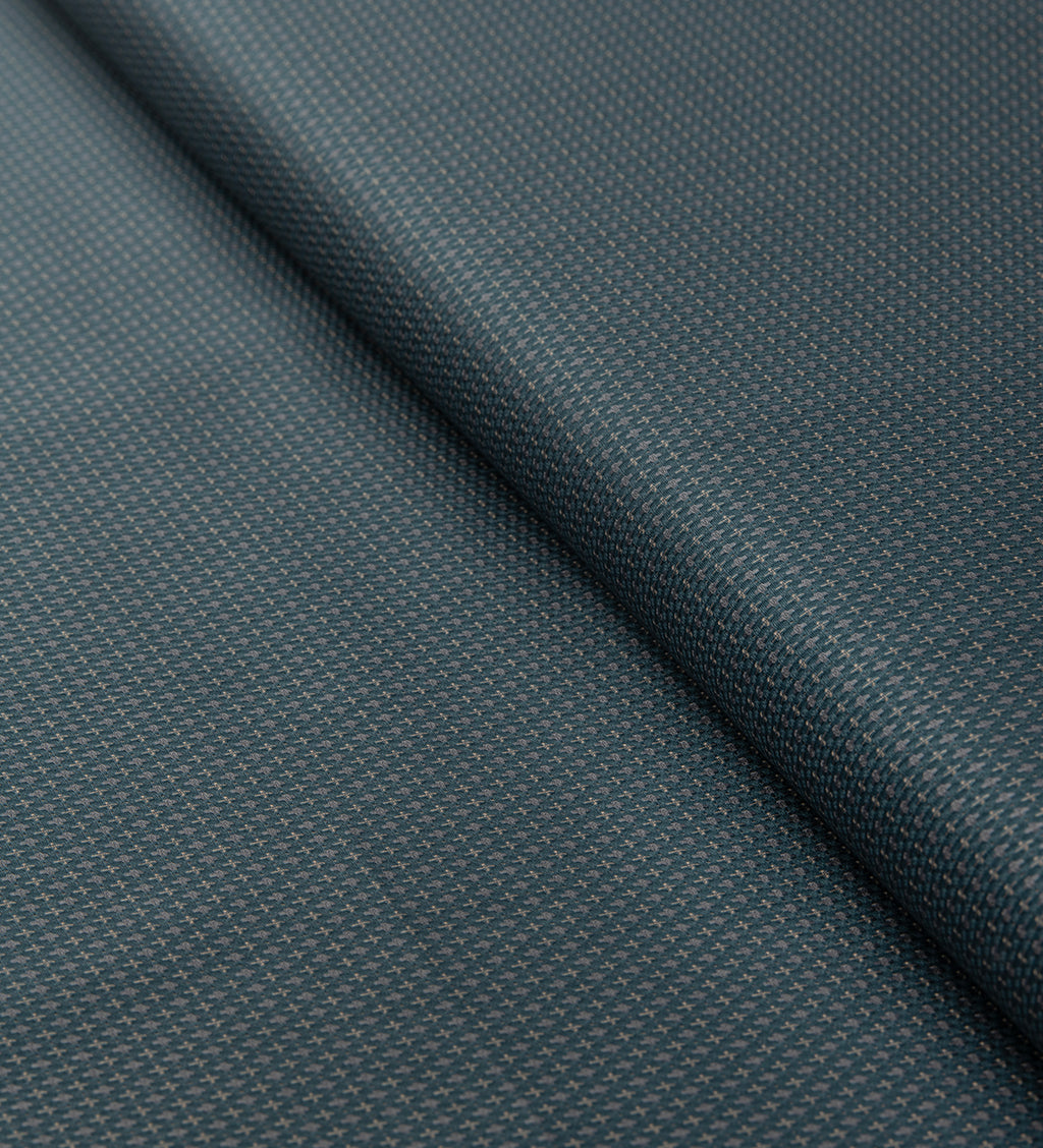 Midnight Crosshatch by Tessitura Monti (Unstitched Shirting Fabric)