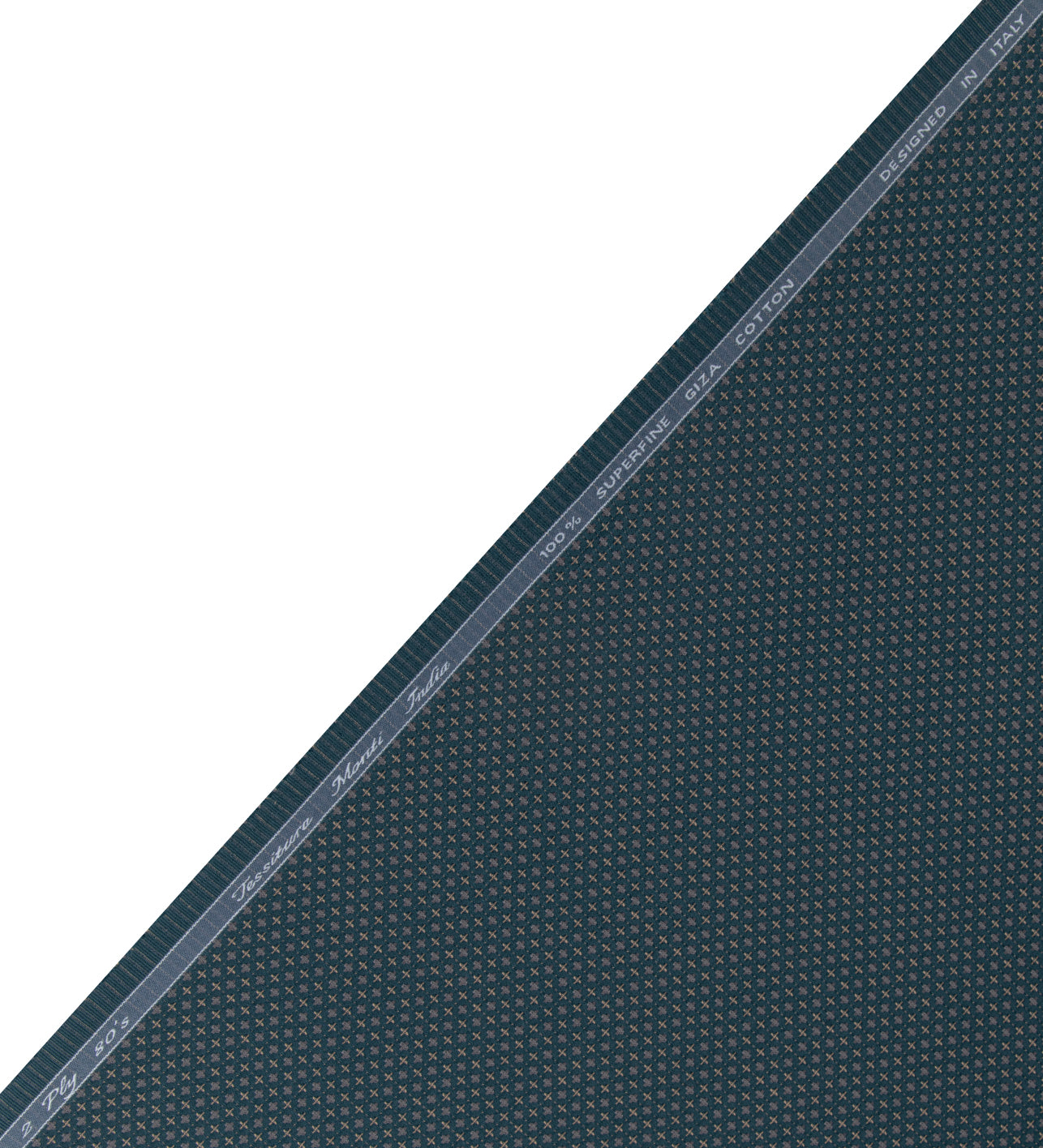 Midnight Crosshatch by Tessitura Monti (Unstitched Shirting Fabric)