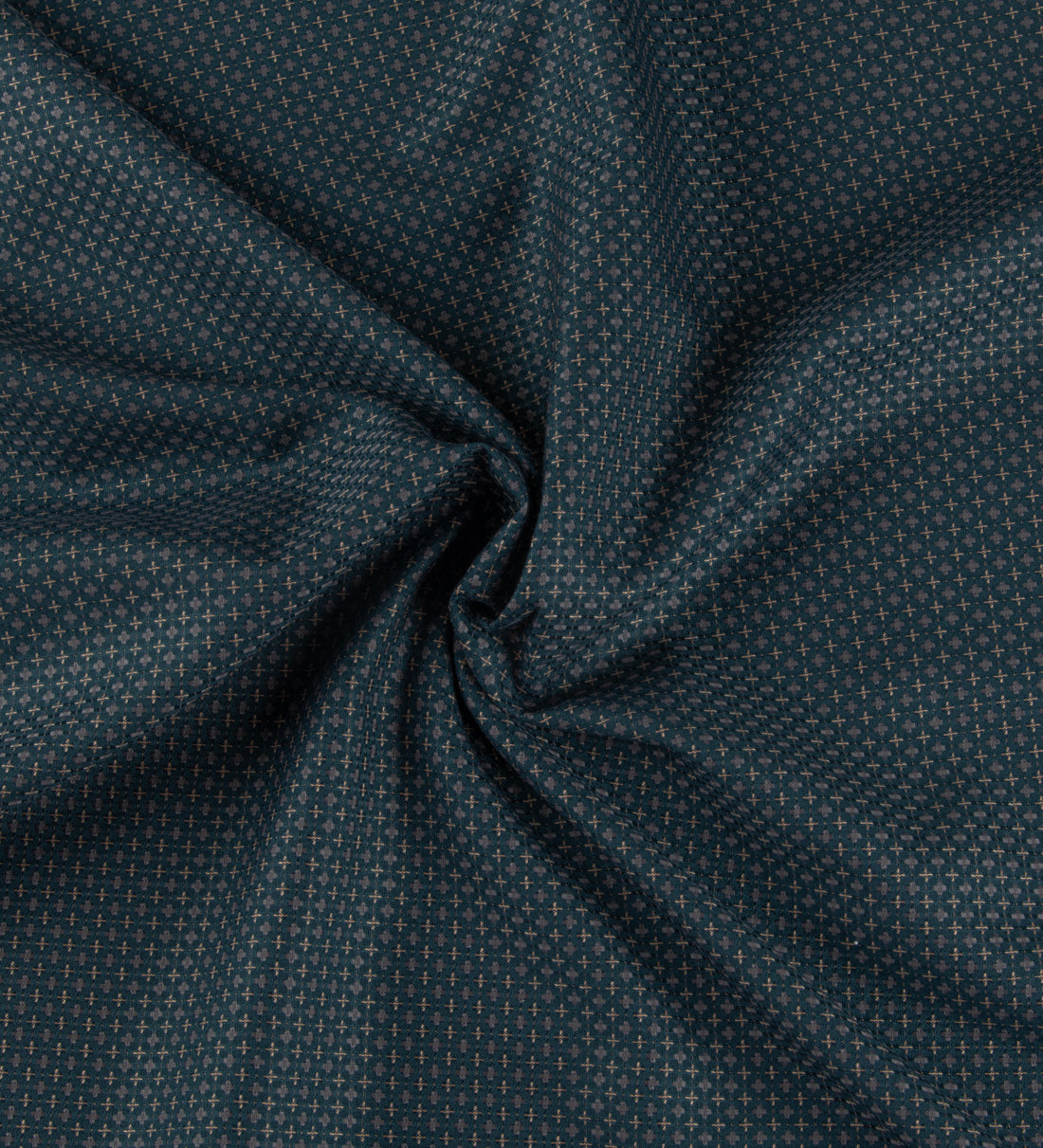 Midnight Crosshatch by Tessitura Monti (Unstitched Shirting Fabric)