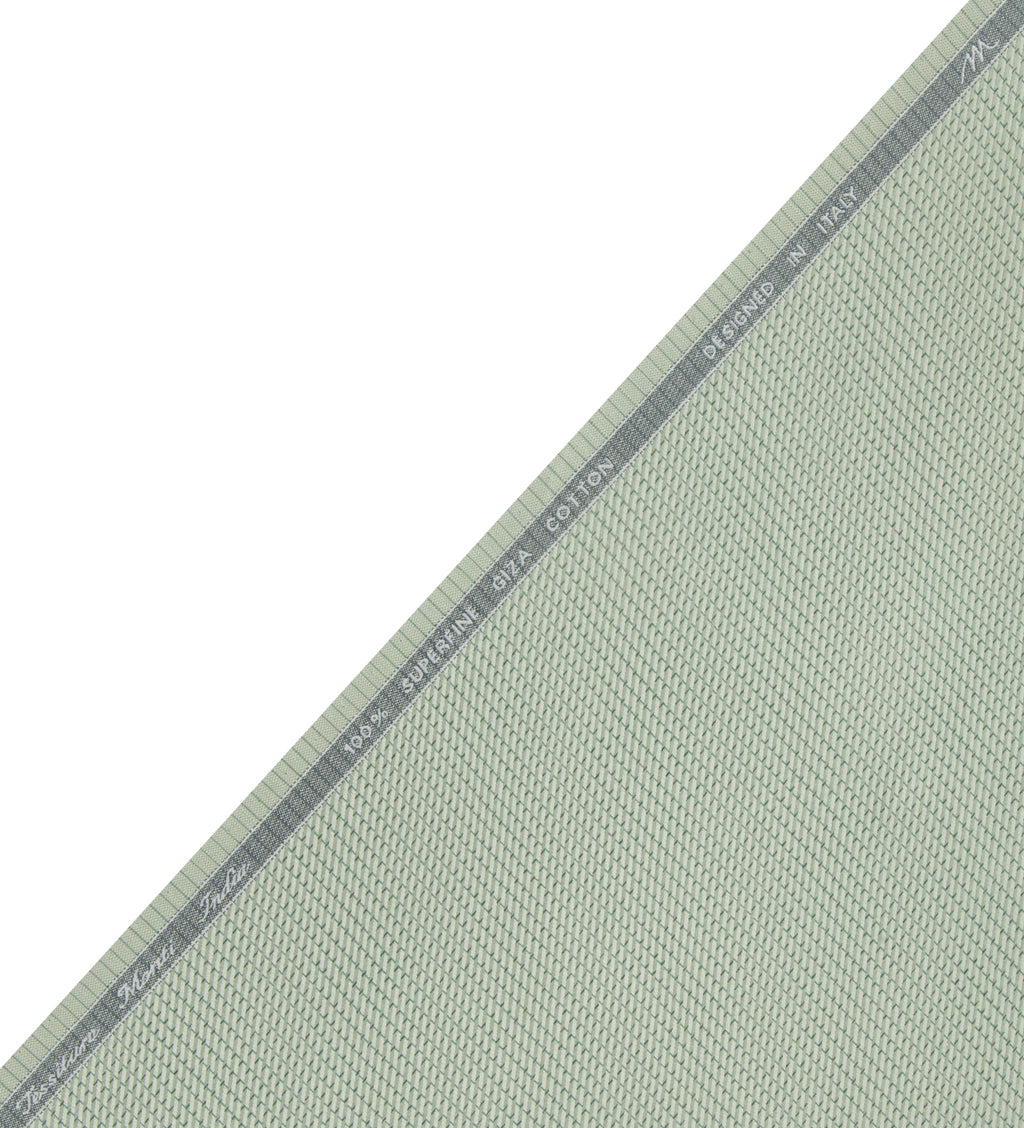 Sage Mirage Jacquard by Tessitura Monti (Unstitched Shirting Fabric)