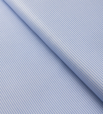Blue Micro Gingham by Tessitura Monti (Unstitched Shirting Fabric)