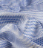 Blue Micro Gingham by Tessitura Monti (Unstitched Shirting Fabric)
