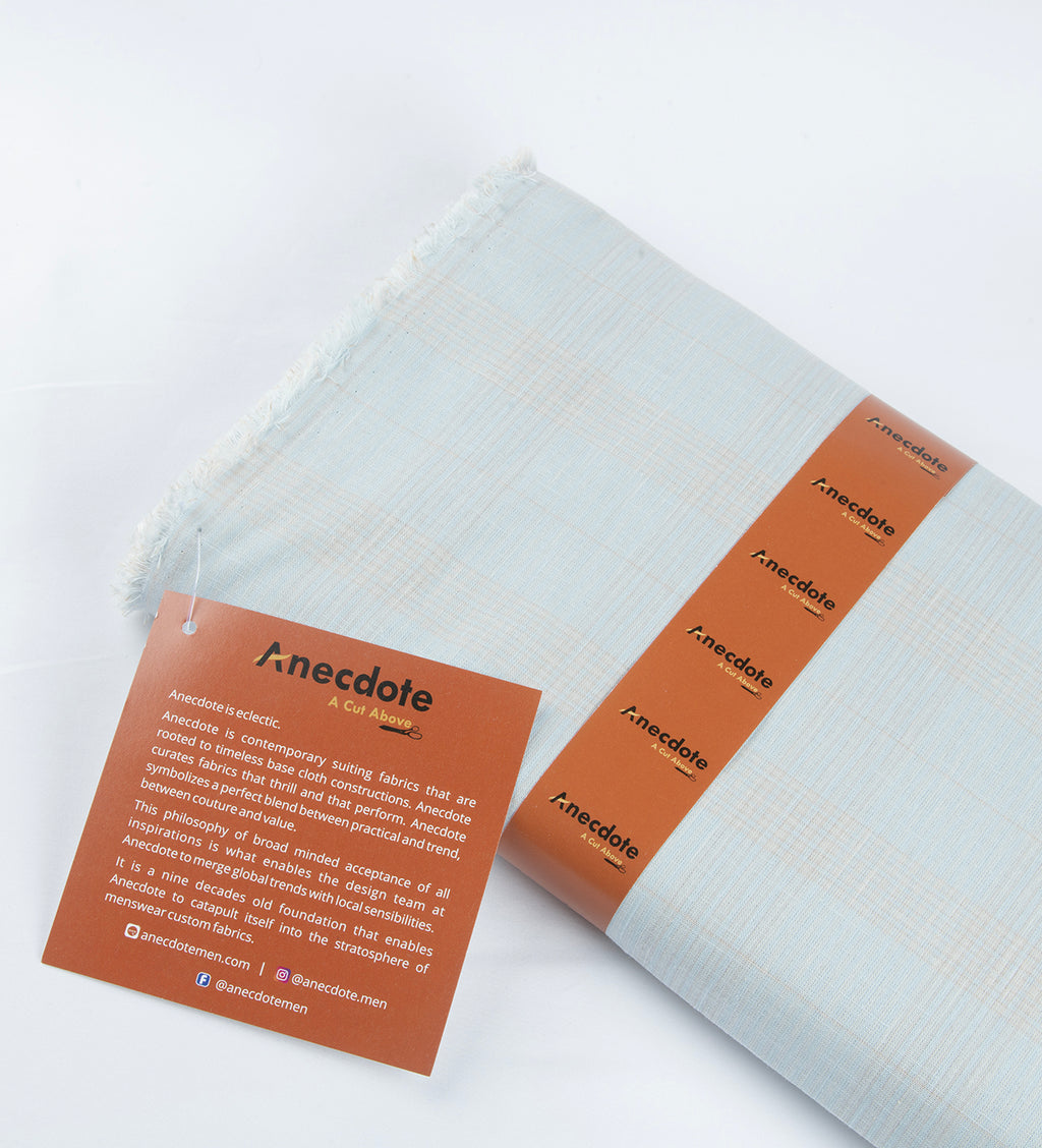 Celeste Mist By ANECDOTE (Unstitched Shirting and Kurta Fabric)
