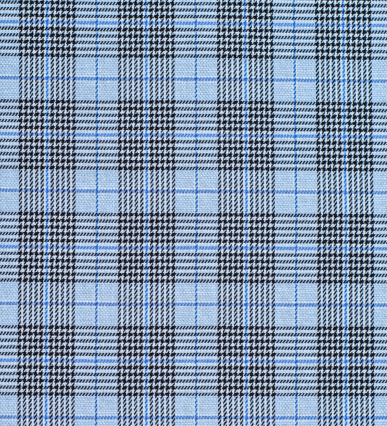 Azzurro Glen Check (Unstitched Shirting Fabric)