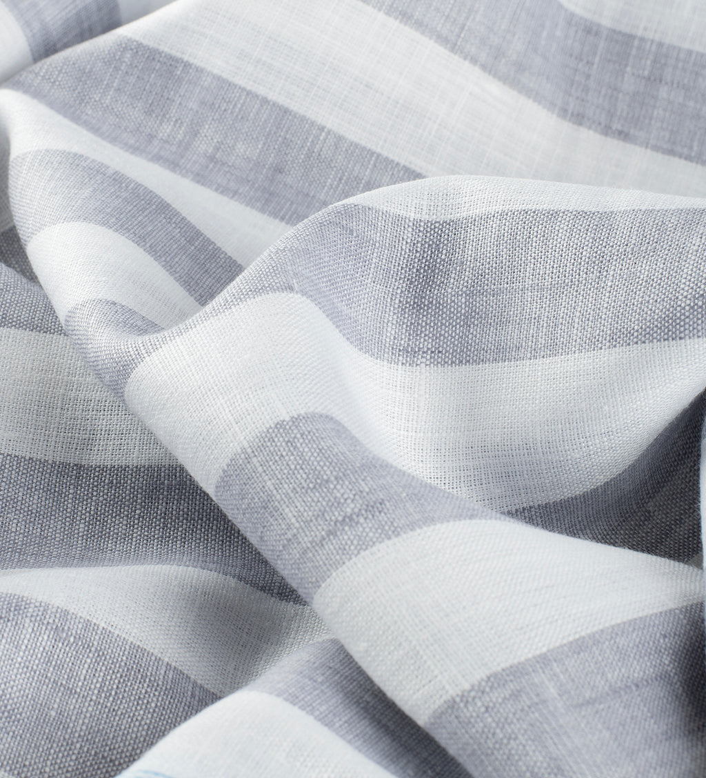 Pearl Grey Bands by Linen Club (Unstitched Shirting and Kurta Fabric)