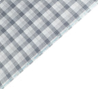 Glacier Grey Check Jute by Linen Club (Unstitched Shirting and Kurta Fabric)
