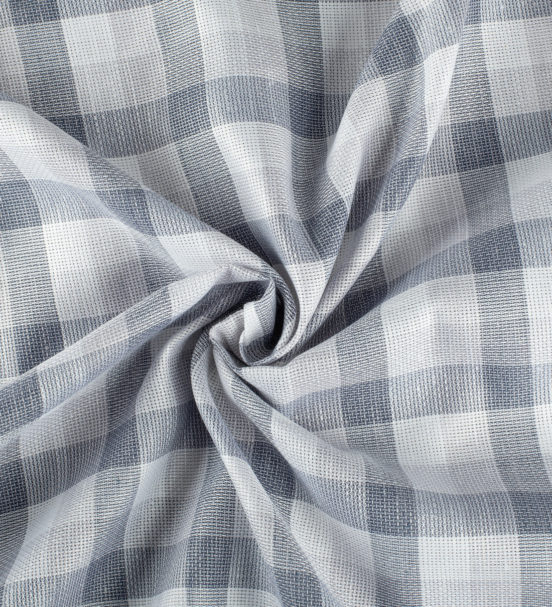 Glacier Grey Check Jute by Linen Club (Unstitched Shirting and Kurta Fabric)