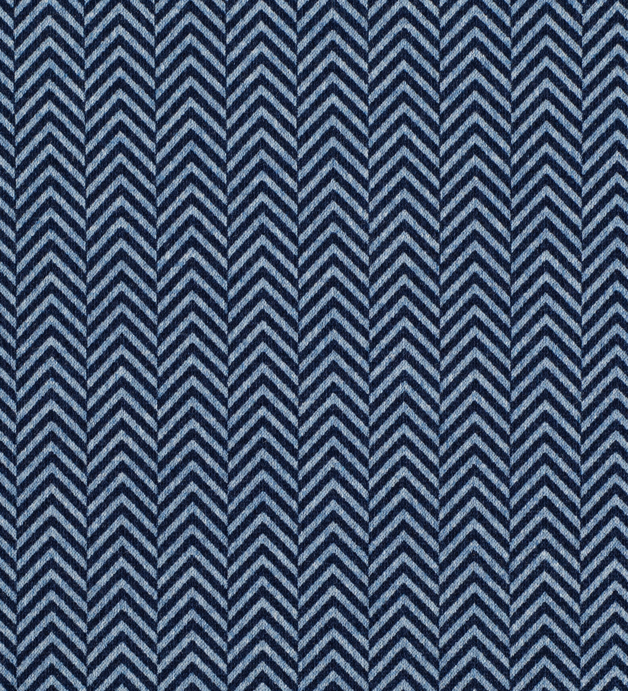 Navy Chevron (Unstitched Shirting Fabric)