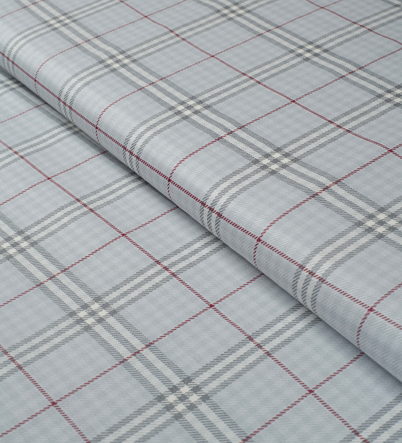 Braemar Silver Tartan by Reid & Taylor (Unstitched Shirting Fabric)