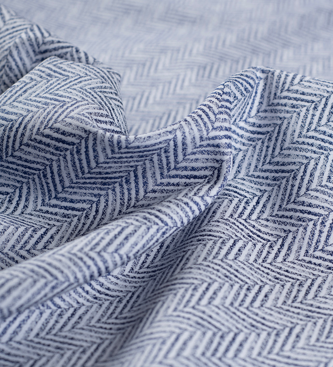 Aria Chevron (Unstitched Shirting Fabric)