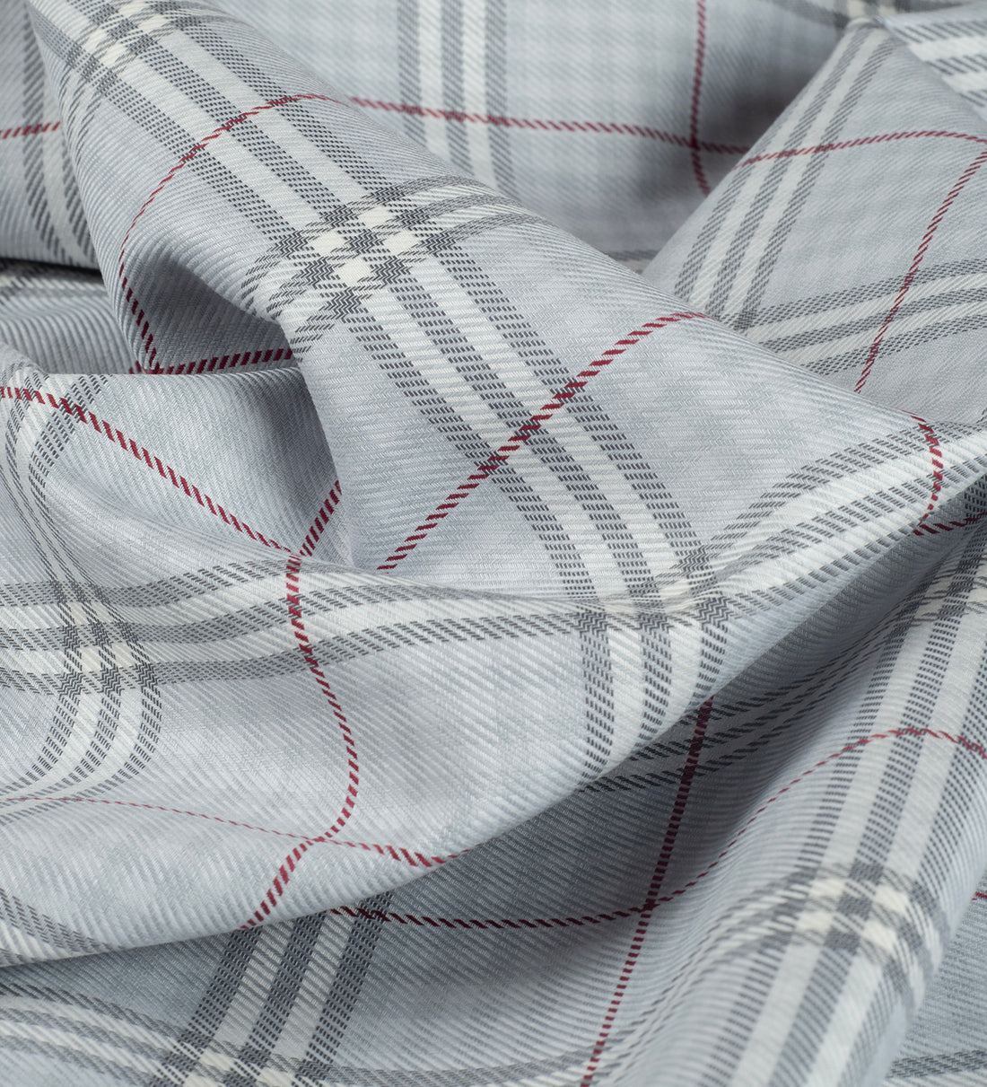 Braemar Silver Tartan by Reid & Taylor (Unstitched Shirting Fabric)