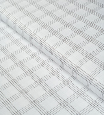 Soft Stone Check by Reid & Taylor (Unstitched Shirting Fabric)