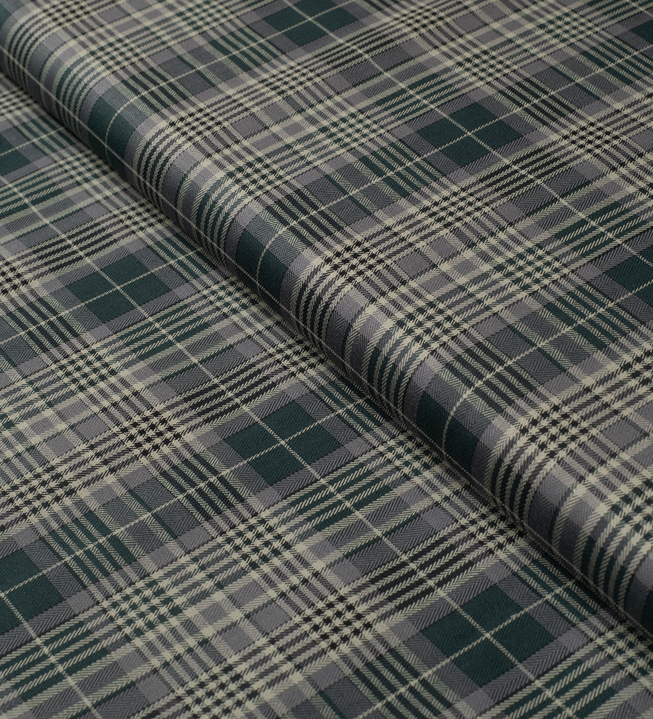 Yorkshire Moss Plaid by Reid & Taylor (Unstitched Shirting Fabric)