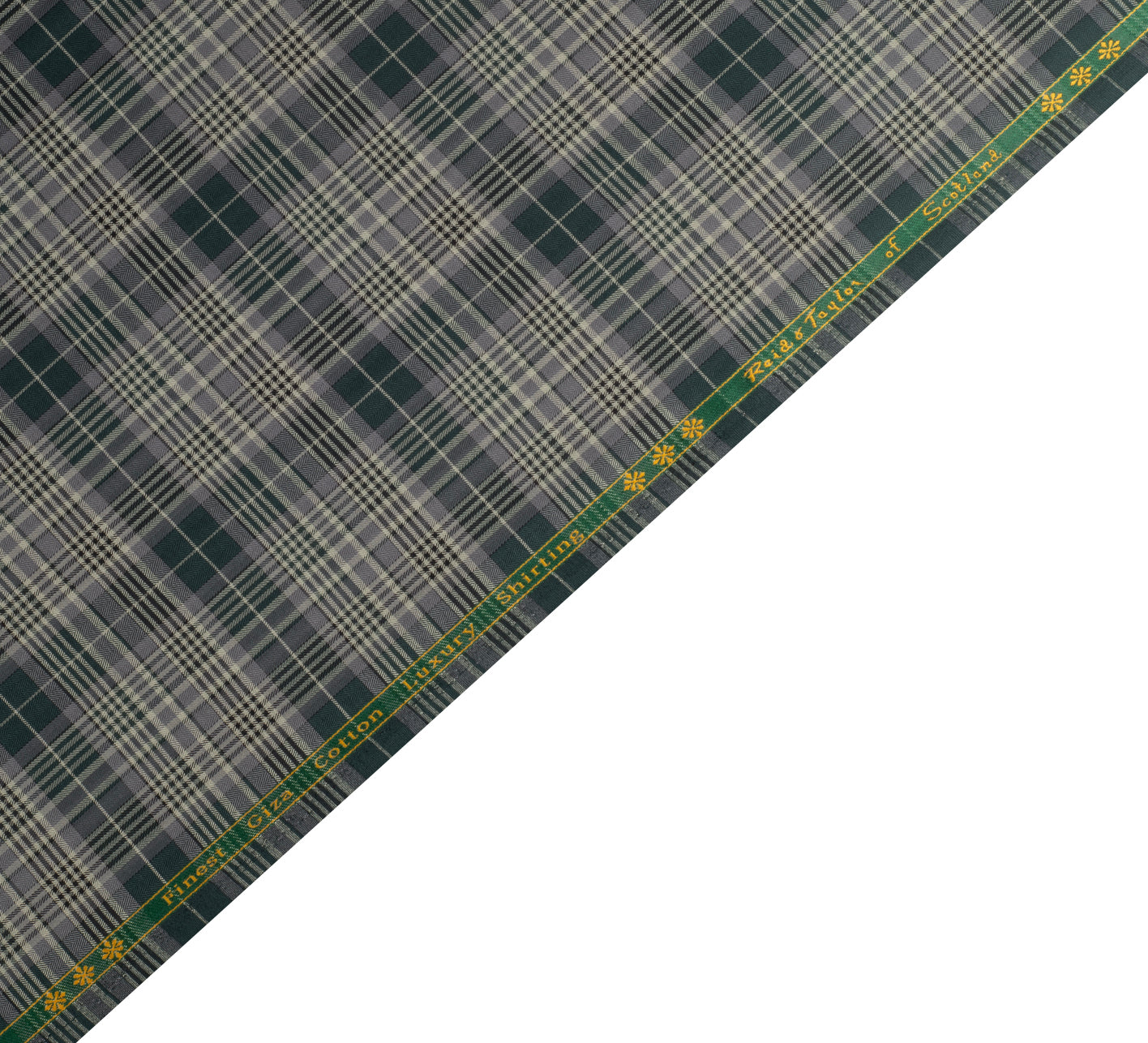 Yorkshire Moss Plaid by Reid & Taylor (Unstitched Shirting Fabric)