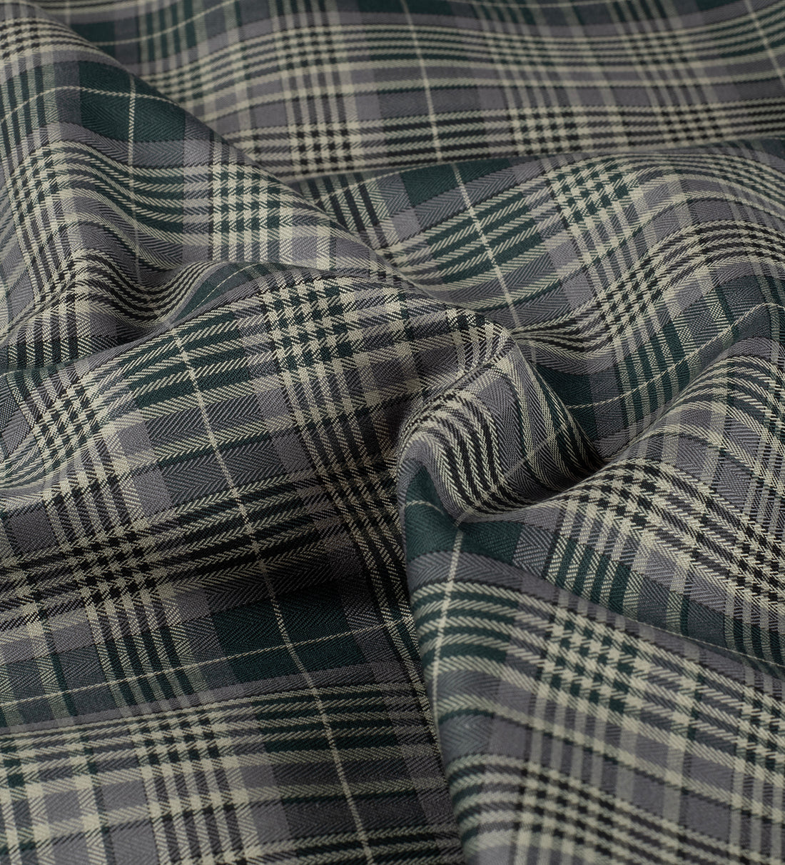 Yorkshire Moss Plaid by Reid & Taylor (Unstitched Shirting Fabric)