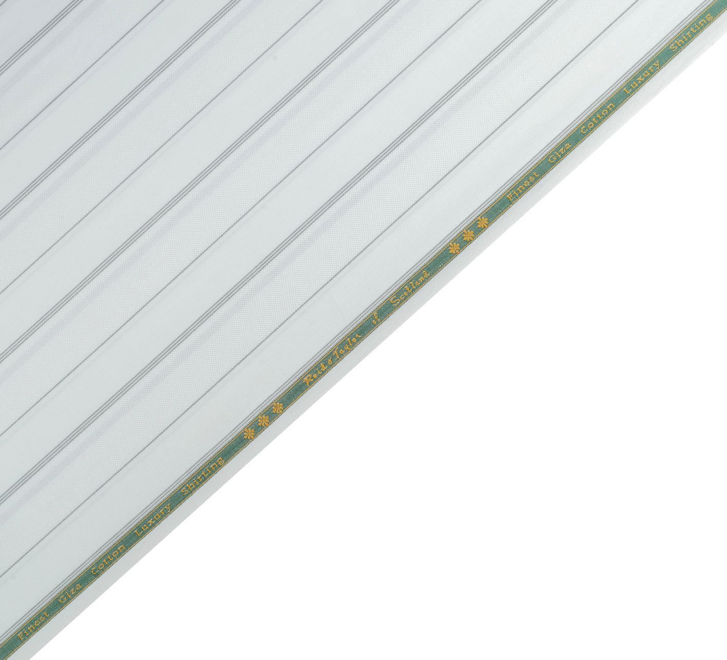 Oxford Ivory Stripe by Reid & Taylor (Unstitched Shirting Fabric)