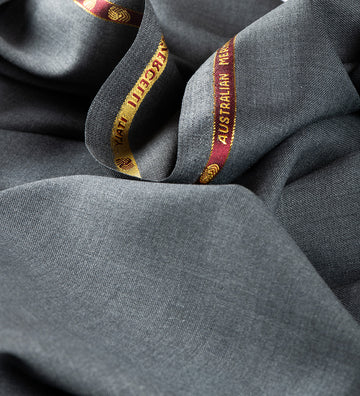 Milano Charcoal by Vercelli Italy (Unstitched Suiting Fabric)