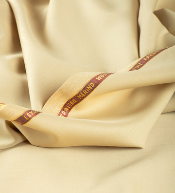 Beige Dorato by Vercelli Italy (Unstitched Suiting Fabric)