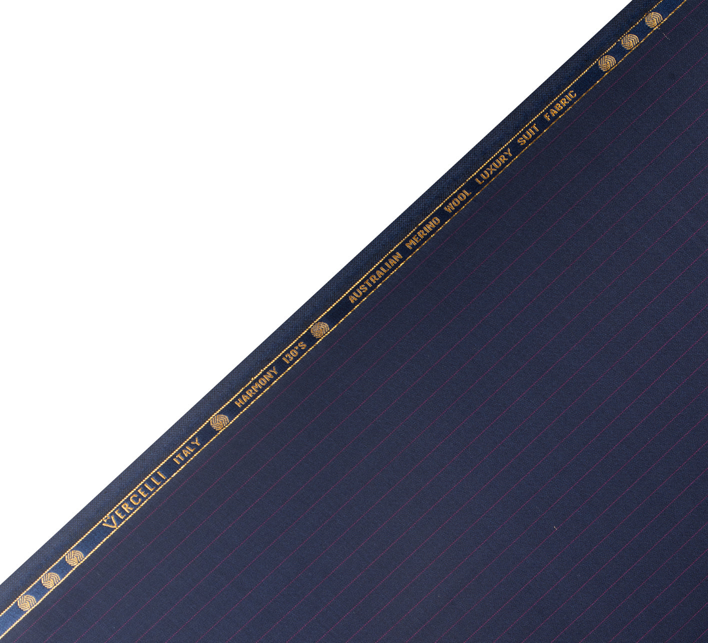 Imperial Navy Wine by Vercelli Italy (Unstitched Suiting Fabric)