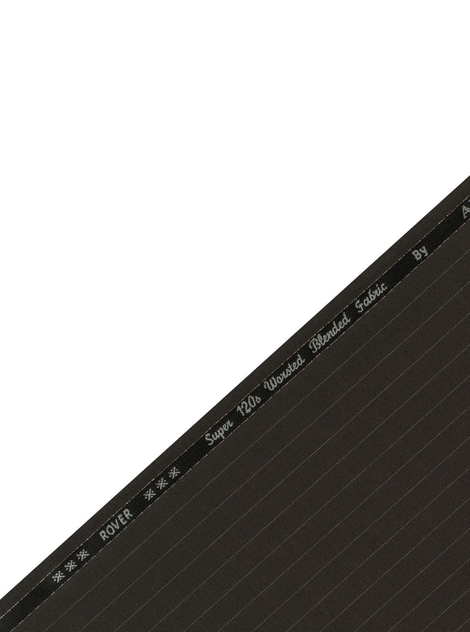 Espresso Pinstripes Super 120's (Unstitched Suiting Fabric)