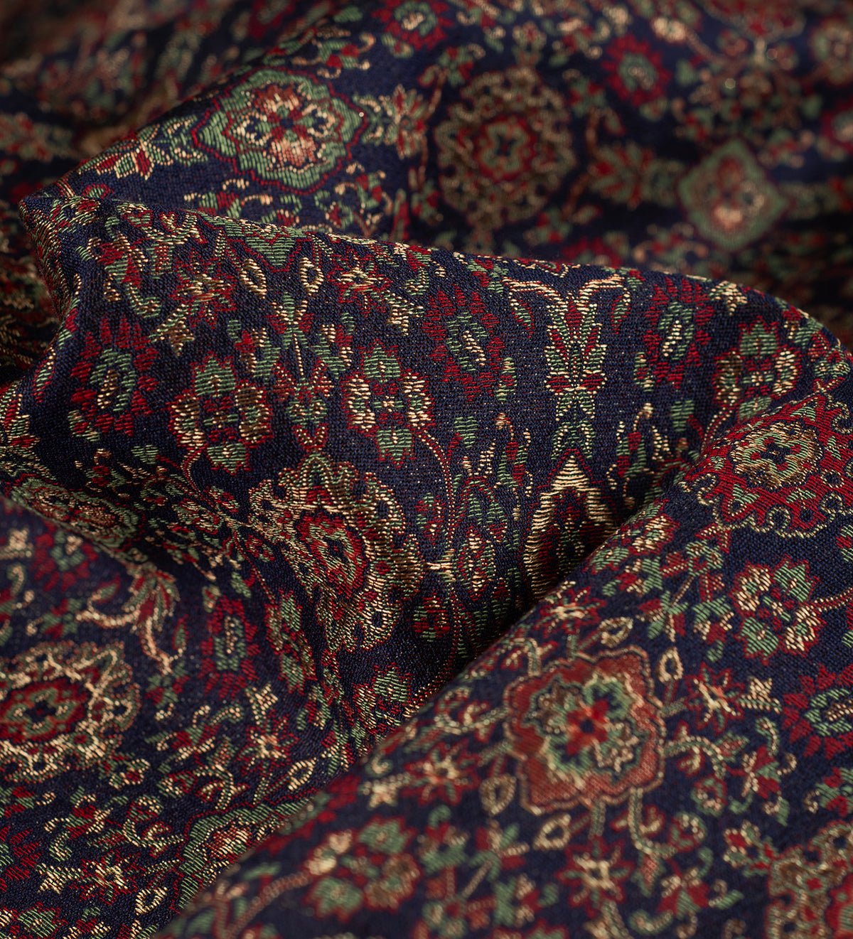 Midnight Persian Brocade By D&J (Unstitched Ethnic Fabric)