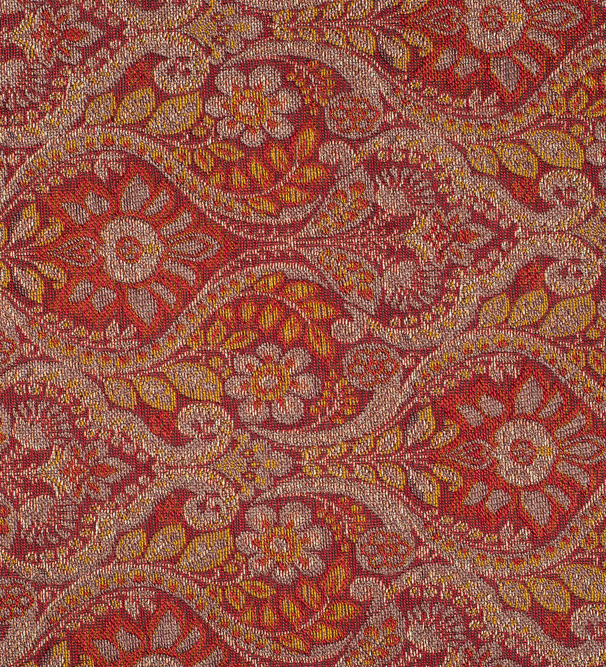Burgundy Royale Paisley By D&J (Unstitched Ethnic Fabric)