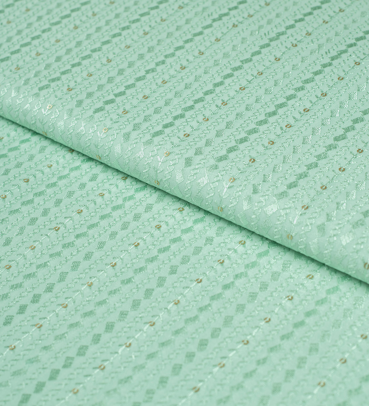 Soft Mint Green By B-Posh (Unstitched Ethnic Fabric)