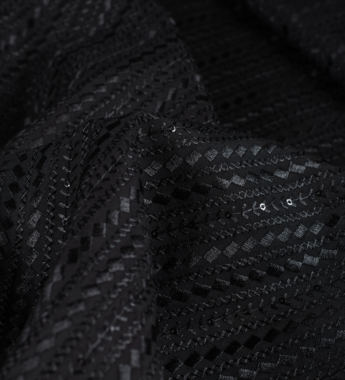 Jet Black By B-Posh (Unstitched Ethnic Fabric)