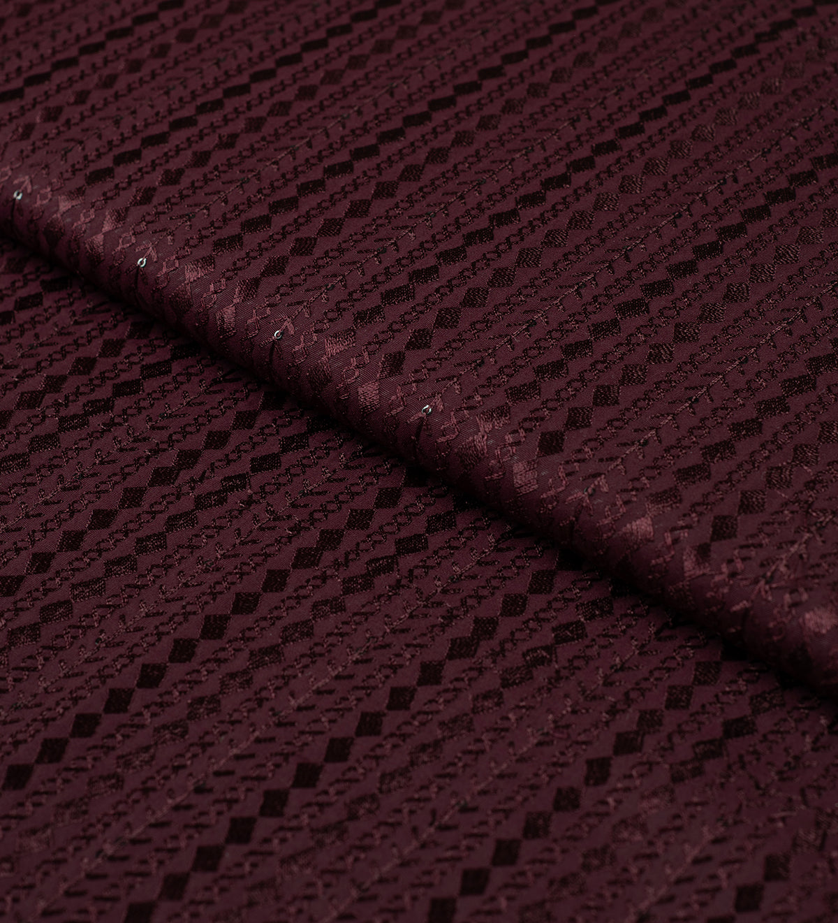 Deep Burgundy By B-Posh (Unstitched Ethnic Fabric)