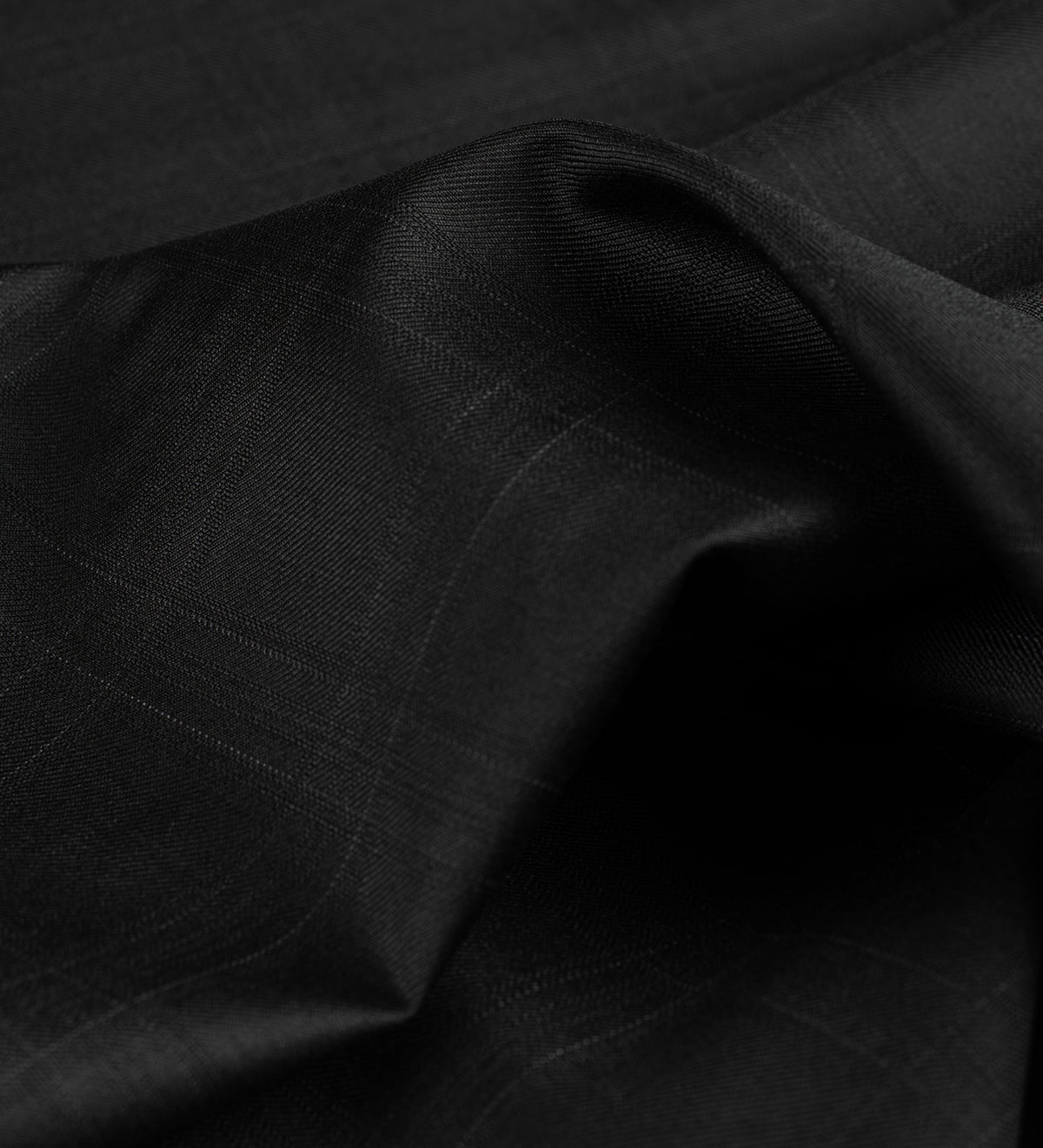 Obisidian Black Super 120's By Rare Wool (Unstitched Suiting Fabric)
