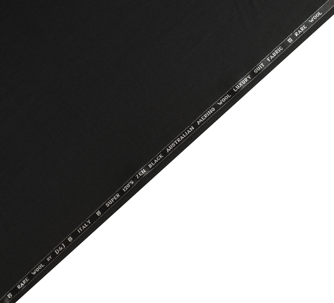 Zen Black Super 120's By Rare Wool (Unstitched Suiting Fabric)