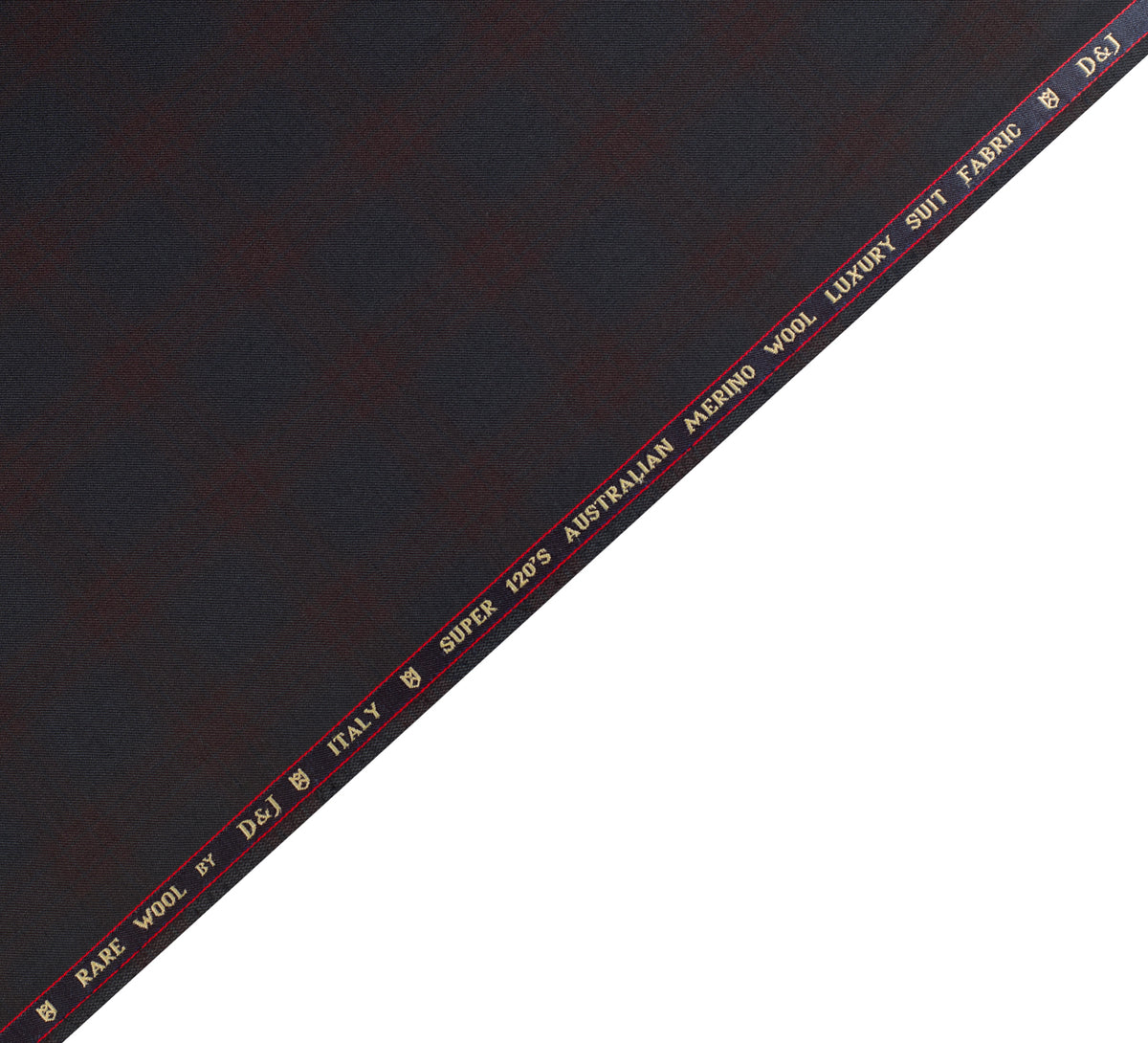 Navy Merlot Super 120's By Rare Wool (Unstitched Suiting Fabric)