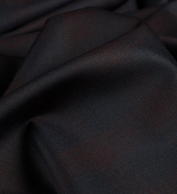 Navy Merlot Super 120's By Rare Wool (Unstitched Suiting Fabric)