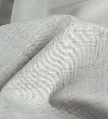 Light Grey Super 100's By Rare Wool (Unstitched Suiting Fabric)